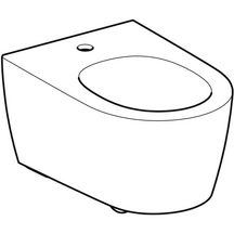 Bidet suspendu Geberit ONE caréné: T=54cm, Trop-plein=Dissimulé, blanc / KeraTect , chromé brillant Réf. 500.690.01.1