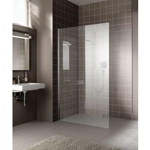 WALK-in-Shower fixation murale sans stabilisateur, WALK-IN-SHOWER XC, largeur 1000 mm, hauteur 2000 mm, Profilé Argent POLI, Verre clair traité anticalcaire Réf. XCWIO10020VPR