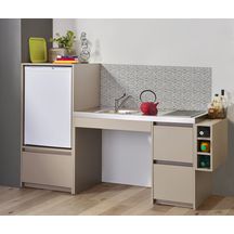 Meuble bas URBAN PMR 120 cm 2 tiroirs, Argile