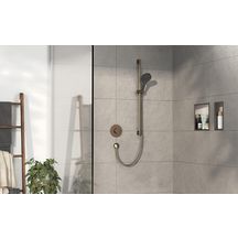 hansgrohe ShowerSelect Comfort S Set de finition pour mitigeur thermostatique encastré, Bronze brossé