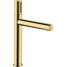 Mitigeur de lavabo AXOR Uno Select 200, bonde à écoulement libre, Aspect doré poli Réf : 45013990