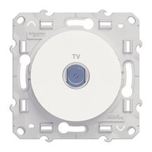 Odace prise tv blanc a vis s520445