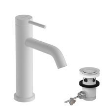 hansgrohe Tecturis S Mitigeur de lavabo 110 CoolStart avec tirette et vidage, Blanc mat