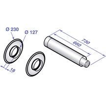 Terminal horizontal diamètre 80 / 125 colis FM183 réf. 100007638