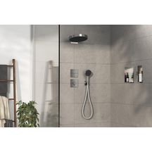 hansgrohe ShowerSelect Comfort E Set de finition pour mitigeur thermostatique encastré avec 1 fonction, Chrome