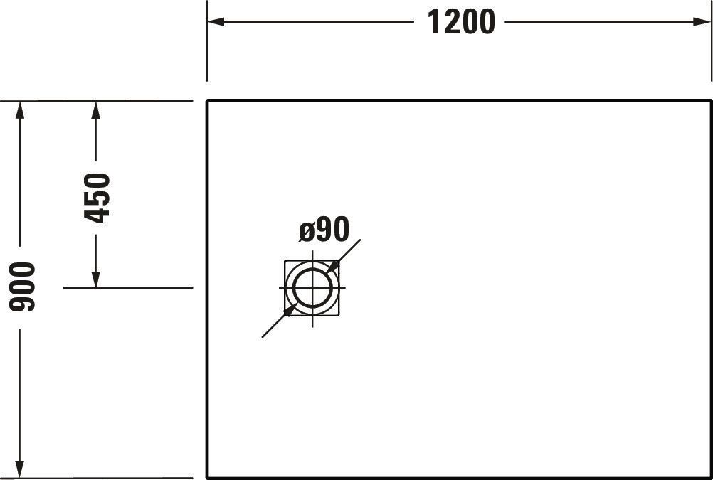 Receveur de douche Sustano 1200x900 mm Rectangulaire Cream Mat, Réf : 720277620000000