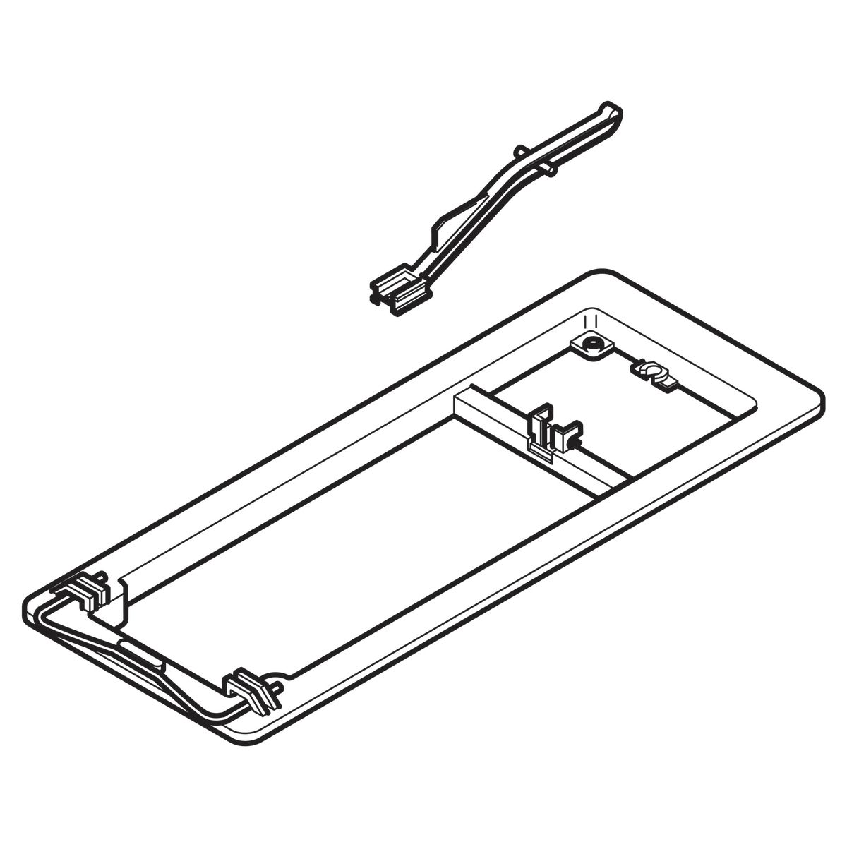 Cadre support pour plaque 115392 réf. 240041001