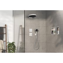 hansgrohe ShowerSelect Comfort Q Set de finition pour mitigeur thermostatique encastré, Blanc mat