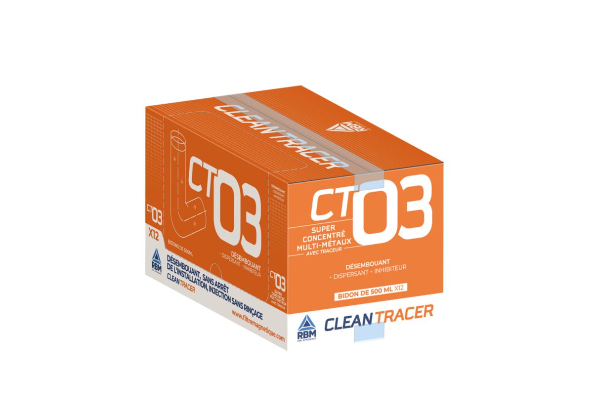 Désembouant lent sans rinçage clean tracer ct03, bidon 500ml Réf. 37990002