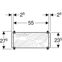 Plaque de montage Geberit Duofix universelle, à encastrer, incombustible