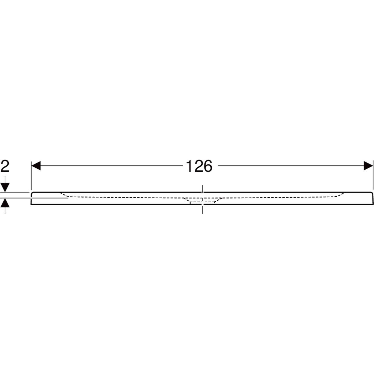 Receveur RENOVA céramique d'angle 90 x 90 ultra-plat à poser/à encastrer avec traitement antigliss émaillé 4 côtés traitement antigliss PN 12 de série pour bonde siphoïde de 90 Réf. 00725800000AG3