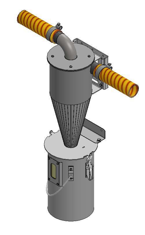 Cyclone d'aspiration de poussières de granulés réf. 522252