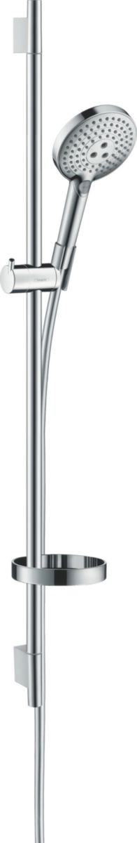 hansgrohe Raindance Select S Ensemble de douche 120 3jet EcoSmart avec barre Unica'S puro 90 cm et porte-savon, Chrome