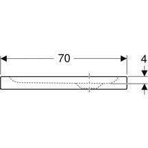 Receveur Bastia céramique 90 x 70 extra-plat à poser avec traitement du fond de cuves pour bonde siphoïde de 90 Réf. 00725200000001