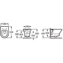 Cuvette suspendue NEXO avec fixations réf. A346640000