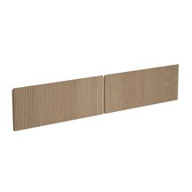 Lot de 2 façades tiroirs pour meuble sous-vasque EVERY DAY Alterna 120 cm  Bois rainuré