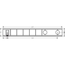 hansgrohe RainSelect Factice Module thermostatique encastré avec 5 fonctions, Noir/Chromé