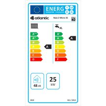 Chaudière murale gaz condensation ECS Naia 2 micro 35kW classe énergétique A/A Réf 021274