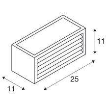 Applique Led Box-L 18W anthracite - Réf. 232495