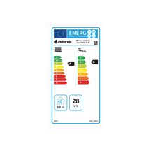 Chaudière à condensation sol EFFINOX DUO 5028 avec chauffe-eau sanitaire solaire, ventouse (non fournie) Classe énergétique A/B 21791 Réf. 021791