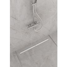 hansgrohe RainDrain Allround Caniveau de douche linéaire 800, Acier inoxydable brossé