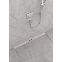 hansgrohe RainDrain Flex Caniveau de douche linéaire 900 découpable pour montage libre, Acier inoxydable brossé