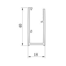 Paroi de douche Alterna Concerto retour fixe L 70 x H 195 cm profilé argent brillant verre transparent