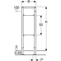 Bâti-support DUOFIX PLUS pour barre de relevage, hauteur 112cm réf. 111790001