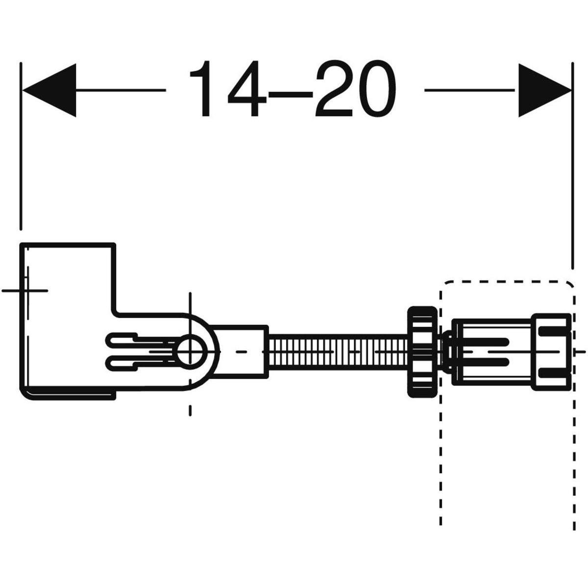 Set de fixations pour montage DUOFIX II en angle Réf. 111.835.00.1