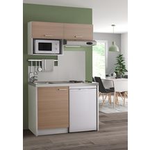 Réfrigérateur 4* 121L, congélateur 17L, dégivrage automatique, porte réversible, puiss : 101 Watts, tension 230V/50Hz, niv sonore 41 dBA