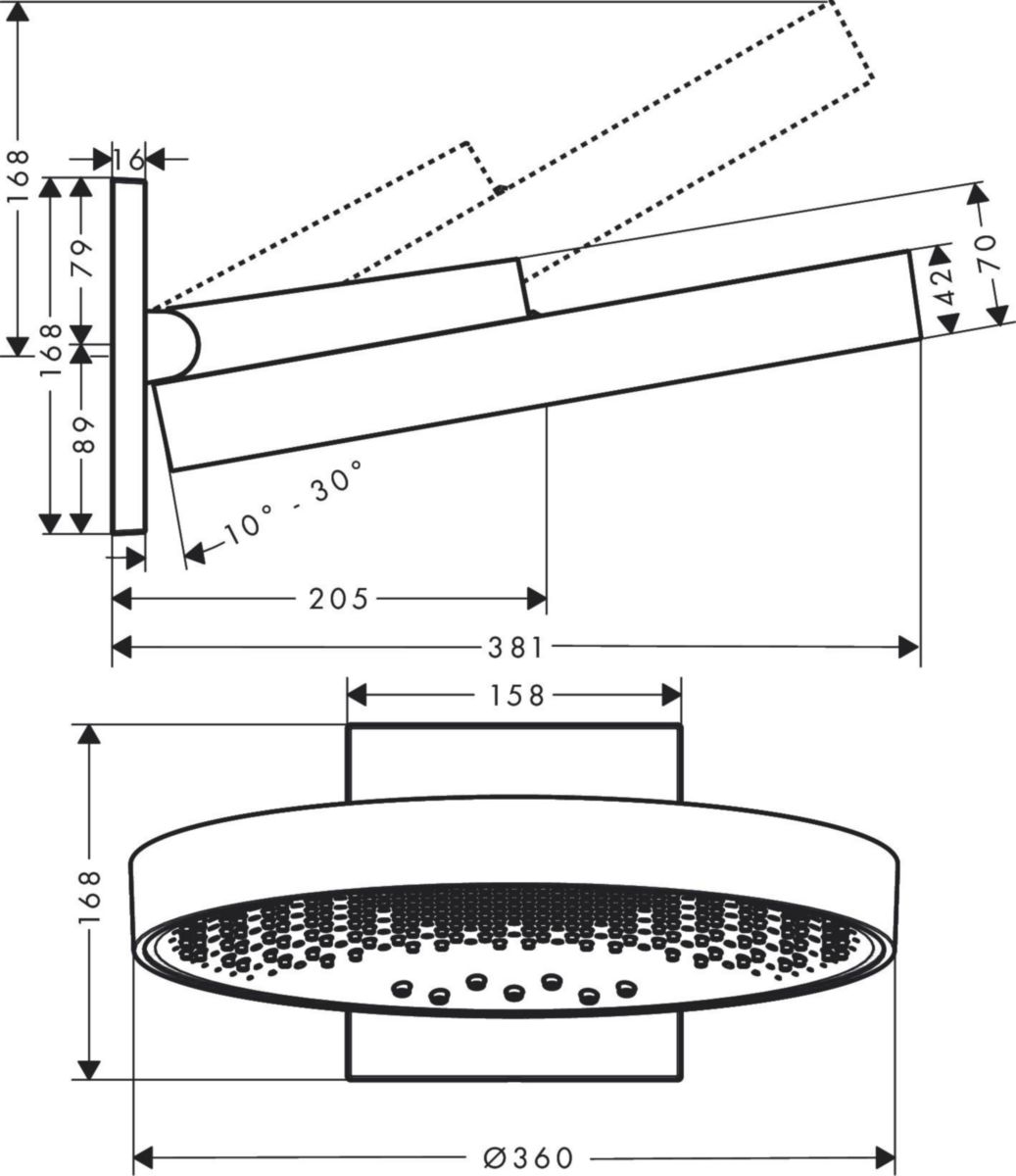 SUSPENDUE TEMPORAIREMENT AXOR Edge Mitigeur de lavabo encastré au sol, bonde push-open, Aspect doré poli