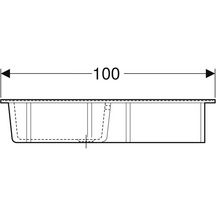 Evier REDON 1 cuve 1 égouttoir 100x60 blanc réf. 692000000