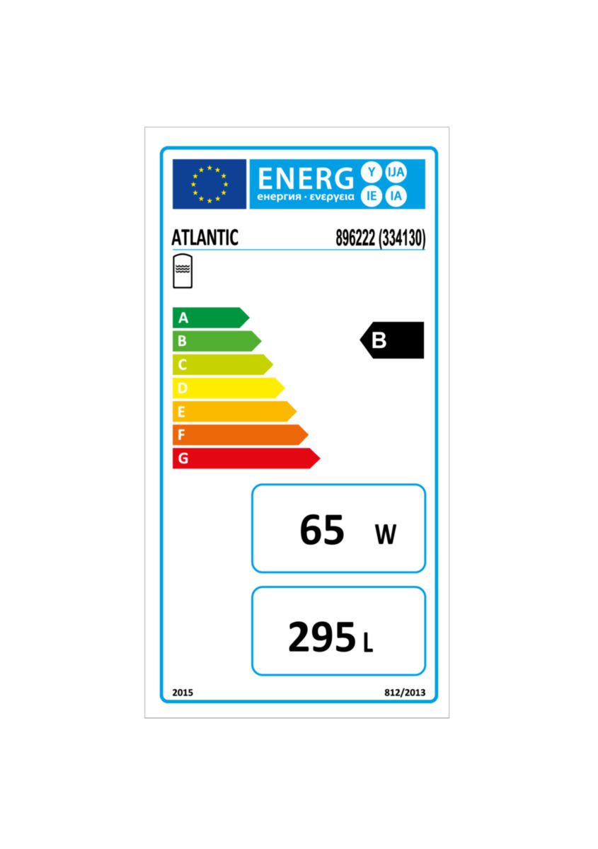 Préparateur d'eau chaude sanitaire sol 300 litres pour chaudière Conforto S300 classe énergétique B Réf 027964