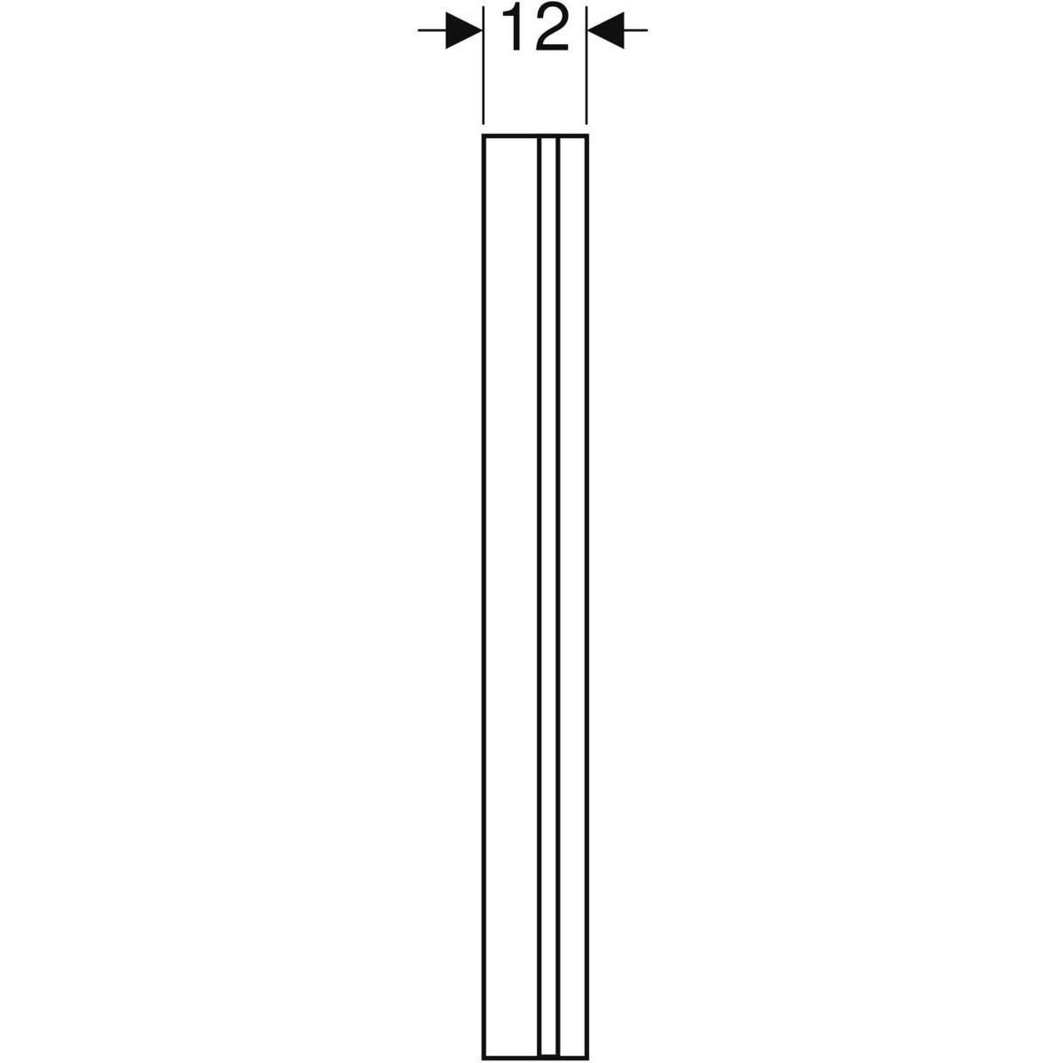 Couvre-joint latéral droit pour stalle MONTCEAU Lg : 106 cm Céramique Blanc réf. 737000000