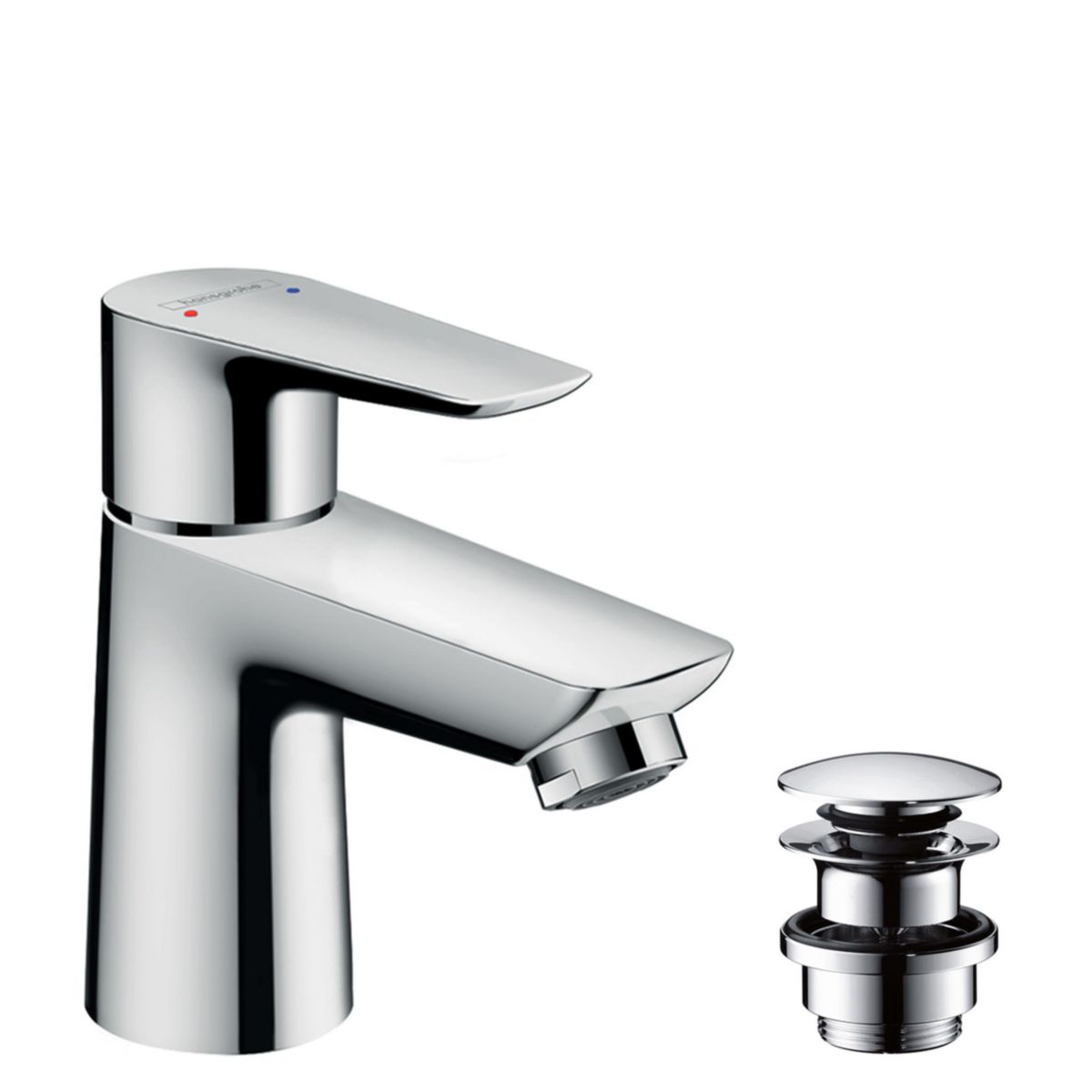 hansgrohe Talis E Mitigeur de lavabo 80, bonde Push-Open, Chrome