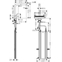 hansgrohe Aquno Select M81 Mitigeur de cuisine 250, avec douchette extractible 2 jets, sBox, Noir mat