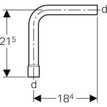 Coude à grand rayon blanc réf. 119.695.11.1