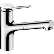 hansgrohe Zesis M33 Mitigeur de cuisine 150, douchette extractible, 2jet, Chrome