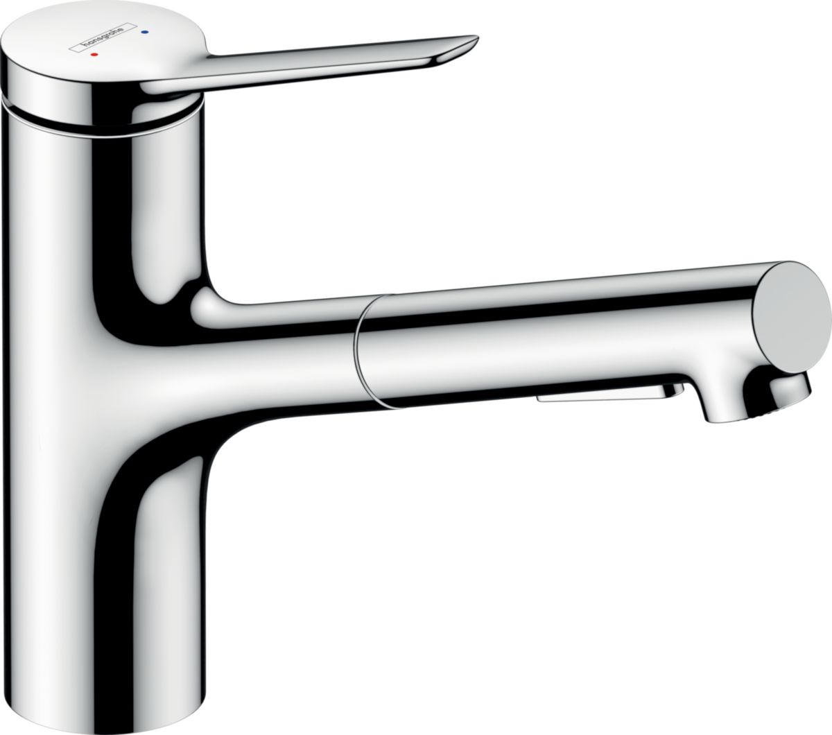 hansgrohe Zesis M33 Mitigeur de cuisine 150, douchette extractible, 2jet, Chrome