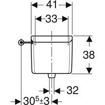 Réservoir 6 / 9 litres à déclenchement pneumatique Réf. 123.701.11.1