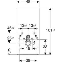 Panneau sanitaire Monolith Plus pour WC suspendu, 101 cm, habillage fron Ref : 131.221.00.7