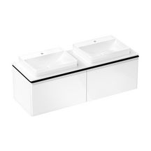 hansgrohe Xelu Q Lavabo à poser 600/480 sans trop plein, percé pour robinet, SmartClean, Blanc