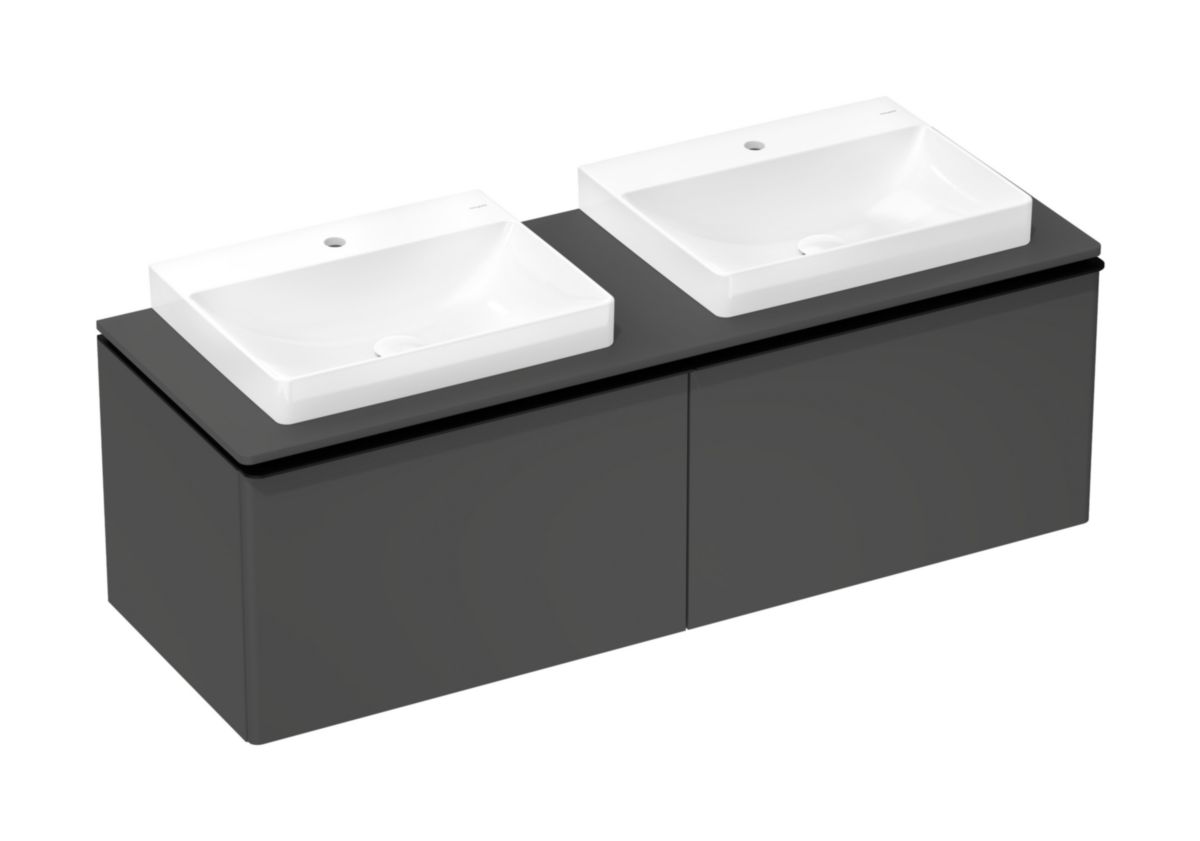 hansgrohe Xelu Q Lavabo à poser 600/480 sans trop plein, percé pour robinet, SmartClean, Blanc