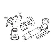 Set de raccordement cheminée 60 / 100 mm B23P et C3S A2050101 Réf. 0020267926