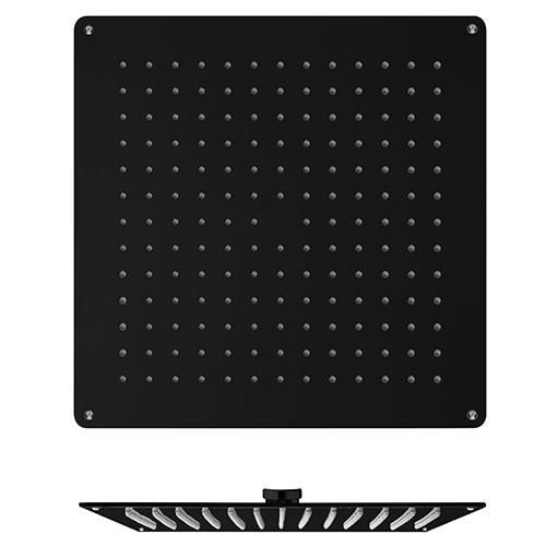 Douche de tête SANDWICH plafond inox carrée 44 cm noir mat Réf. PD36313