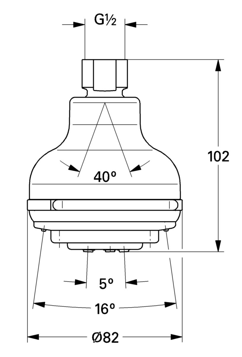 Douche de tête réf. 07785000