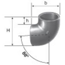 Coude SMU Plus 88° en fonte diamètre nominal 100mm Réf. 155353 PAM