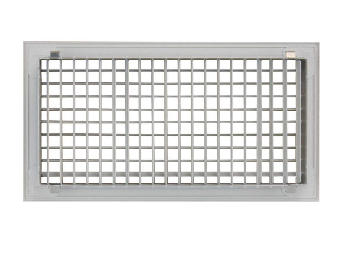 Gdd 400X100 - grille alu double deflexion 400X100