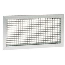 GRK-FP-R D200/L - grille aluminium à quadrillage 600x600+plenum d200 lat - Avec filtre et sans registre - Système PUSH KLIN