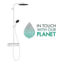 hansgrohe Pulsify S Colonne de douche 260 1jet EcoSmart avec mitigeur thermostatique ShowerTablet Select 400, Blanc mat